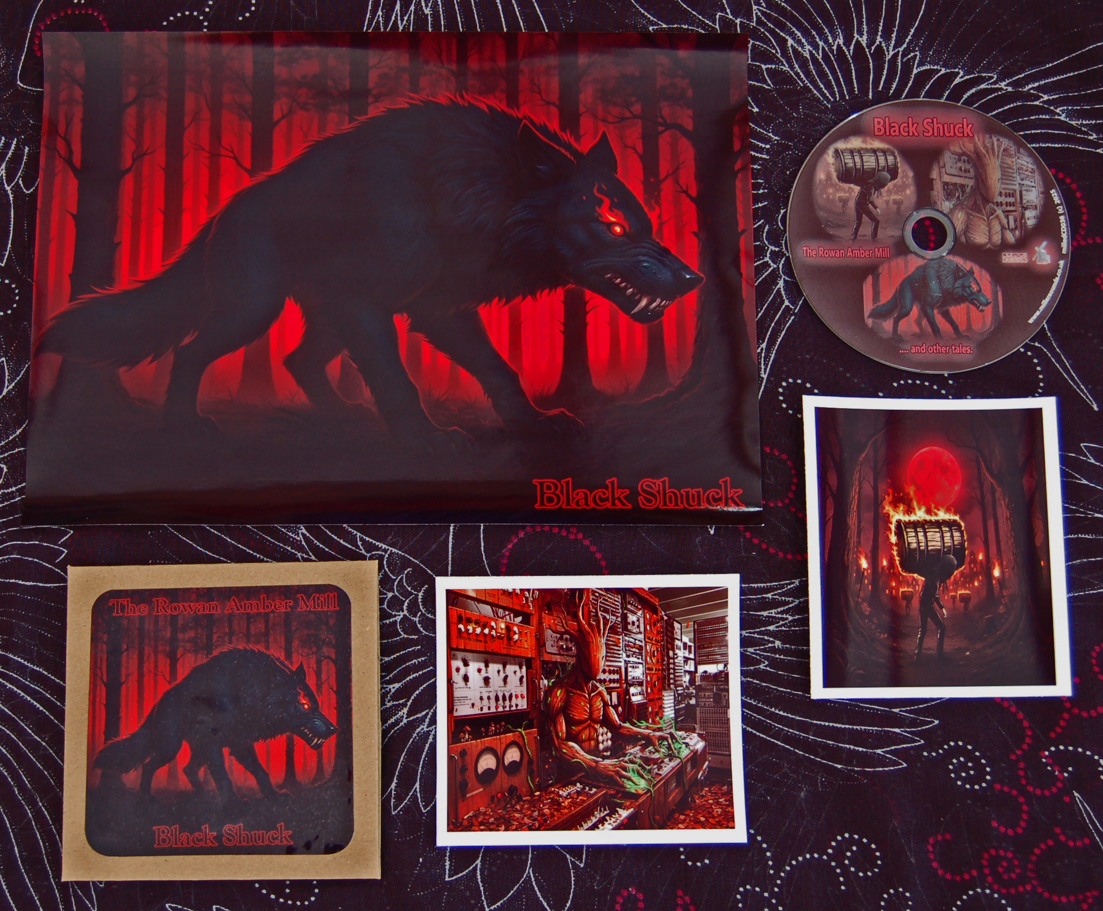 Black Shuck e.p. Deluxe Card Wallet Edition by The Rowan Amber Mill