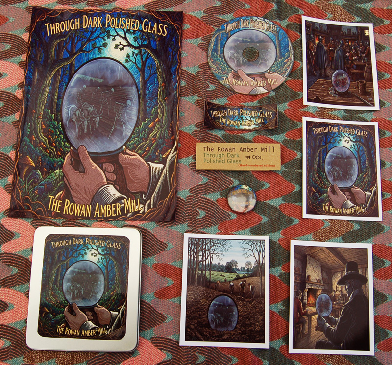 Through Dark Polished Glass (2025 Remaster) Deluxe Hand-Numbered Metal Tin Edition by The Rowan Amber Mill