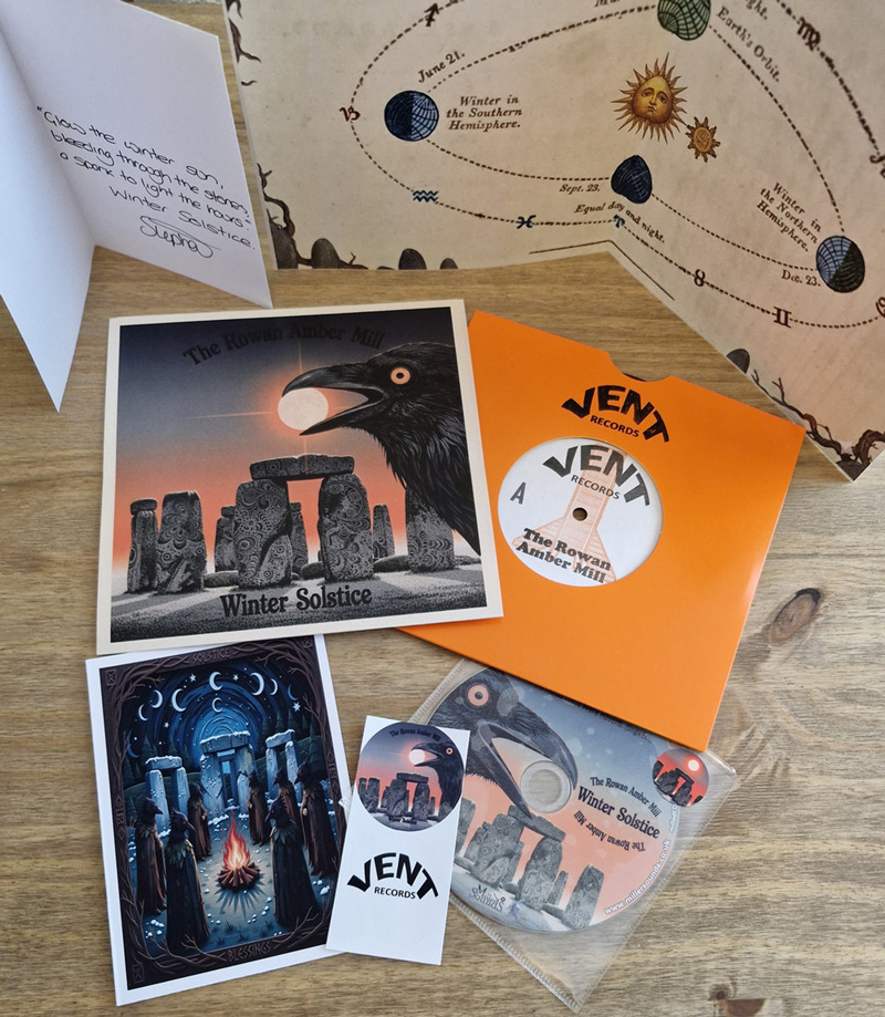 Winter Solstice by The Rowan Amber Mill  lathe cut vinyl pack